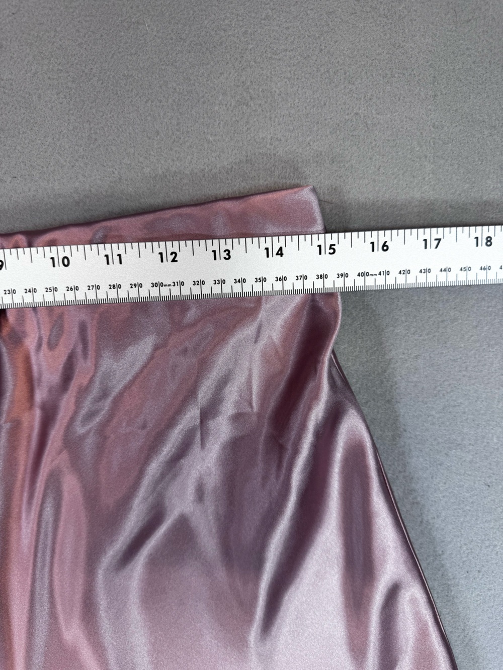 Women's Satin Midi Skirt - Dusty Rose - Picture 5 of 7
